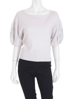 レースモチーフ×ビジュー刺繍KT/ピンク