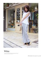 ペプラムフリルトップス/ホワイト