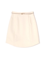 ラウンドヘムツィルスカート/ホワイト(031)