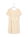 バックリボンジョーゼットワンピース/ベージュ(052)