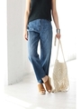 【AZUL by moussy】HWボーイフィットライトデニム/BLU