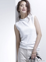 カットリブノースリP/O/ホワイト