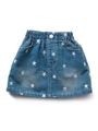 SKIRT STAR EMBROIDERY（4T〜7T)/インディゴ