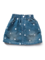 SKIRT STAR EMBROIDERY（4T〜7T)/インディゴ