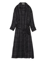 【emmi atelier】ウォッシュシャツワンピース/NVYxGRY