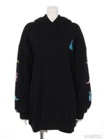 FUNNY DINOSAUR SWEAT PARKA/PINK