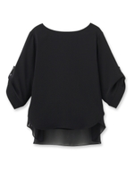 MuNich レイヤード風ブラウス/ライトベージュ(051)