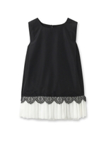 キャミソール+レースプルオーバー/ブラック(019)