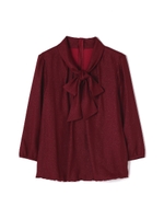 キラキラジョーゼットブラウス/ホワイト(034)