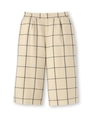 チェックガウチョパンツ/ホワイト系(204)