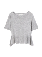 ドレープヘムニット/グレー(020)