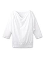 ネックラインドレープニット/ダークオレンジ(068)