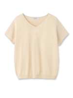 レーヨンニットプルオーバー/ライトベージュ(051)