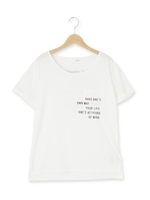 ロゴプリントポケットカットソー/オフホワイト(303)