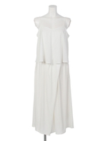 Back V ロンパース/WHT