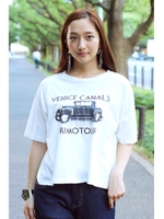  【AZUL by moussy】30/-C天竺RIMO TOUR T/BLK