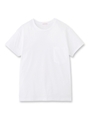 ポケットつきコットンTシャツ/ネイビー系(094)