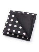 リバーシブルドット柄ポケットチーフ/ライトブルー(191)