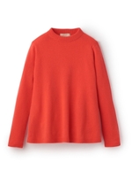 ピュアカシミアAラインニット/ライトオレンジ(066)