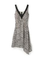 レースモノトーンプリントワンピース/ライトグレー(111)