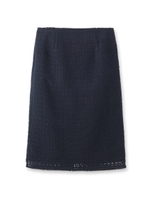 レース編みタイトスカート/ホワイト(101)