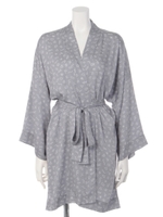 【BED&BREAKFAST】BANDB PRINT Gown/GRAY
