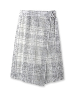 インドペイズリーチェックスカート/ネイビー(193)