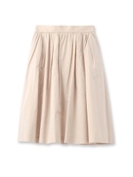 ギャザーフレアスカート/オフホワイト(003)