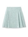 サイドタックツイード調スカート/ライトグリーン(421)