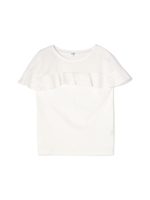 ラッフルTシャツ/ブラウン(050)