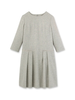 [L]タックツイードワンピース/ライトグレー(011)