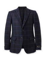 シルクリネンメランジツイルジャケット/ブルー系(294)