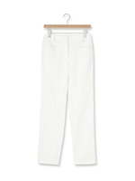 リペレントチノストレッチ素材ストレートパンツ/ホワイト系(002)