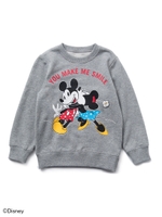 DISNEY/CREWNECK SWEAT SMILE(12M〜3T)/ブラック