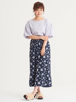 Jミニフラワースカーチョ/グレー柄