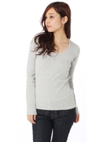 【AZUL ENCANTO】プレーティングフライスRN長袖プルオーバー2/T.GRY