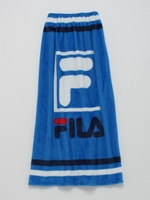 【FILA】角ロゴ巻きタオル/ブルー