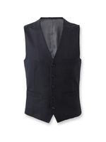 シャドーランダムヘリンボンドレスベスト/ブルー系(094)