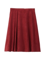 スエードタックスカート/ブラック(019)