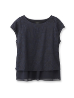 ボタニカルレースシャツ/ネイビー(493)