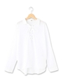 編み上げシャツ/オフホワイト(003)