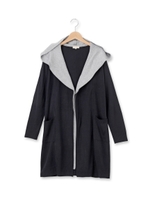 綿タッチACカーディガンニット/ブラウン(542)