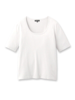 【VERY4月号掲載】[S]ラウンドネック半袖カットソー/ベビーピンク(071)