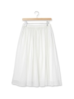 ボイルギャザースカート/ホワイト系(002)