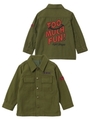 MILITARY JACKET TOO MUCH FUN(2T 3T)/オリーブ