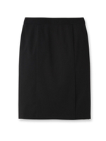 [L]ギャバジンタイトスカート/ブラック(019)