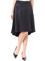 【AZUL ENCANTO】フェイクスエード前後差スカート/NVY