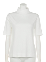 【BED&BREAKFAST】SUPIMA COTTON Mock neck/OFFWHITE