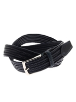 イタリアメッシュレザーベルト/ネイビー(093)