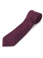 シルクネクタイ(縦ストライプドット)/ピンク(372)